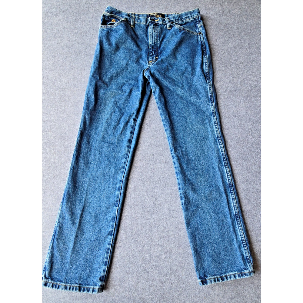 Wrangler George Strait Men's Cowboy Cut Denim Western Jeans Medium Wash 34x31.5